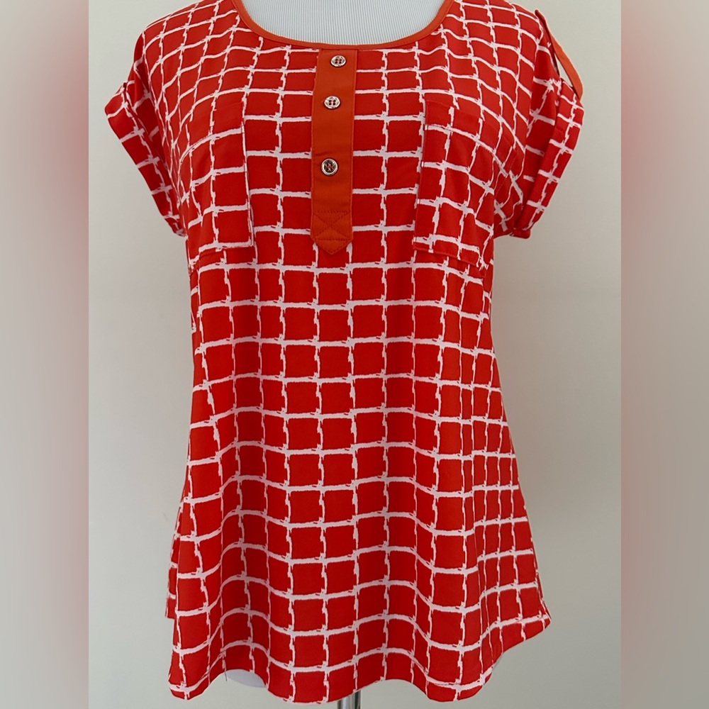 MINE || NWOT - Orange Sleeveless Top. Sz. S.
